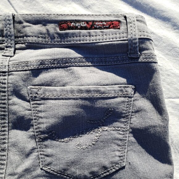 Fragile Denim Stretch Jeans - Grey - Size Small - Picture 11 of 11